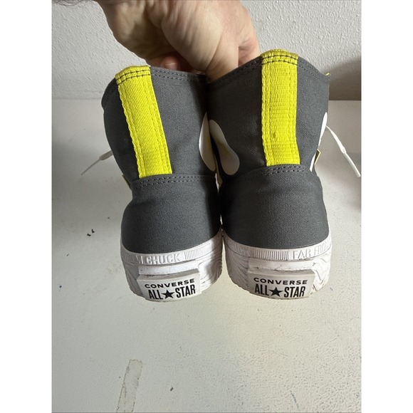 Converse All-Star Edge Glow Sneaker Gray Yellow Far From Chuck Taylor Men's 12 - Picture 6 of 7